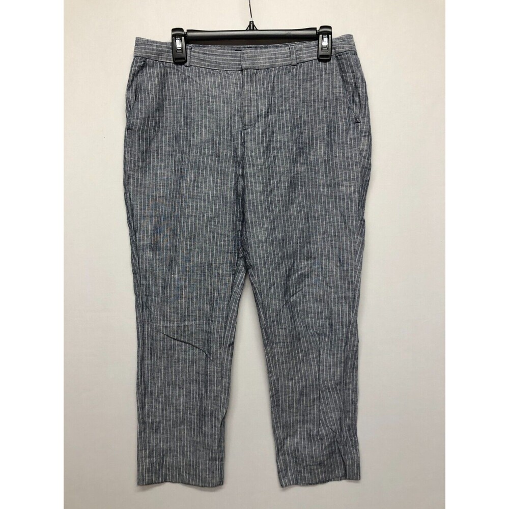 Banana Republic Women Hampton Capri Crop Pants Size 4 Linen Blend M162 -30